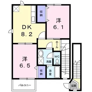 プチアドバンス【2階】の間取り