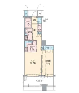 グレースタワー【4階】の間取り