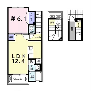 グランドソレイユ(根田)【3階】の間取り
