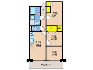 魚崎コーポラス【1階】の間取り