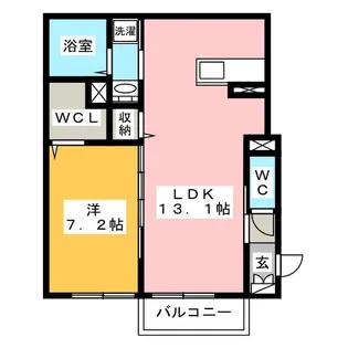 Wisteria東鶉【1階】の間取り
