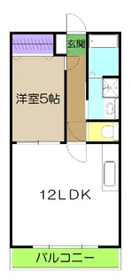 セレス薊野【3階】の間取り