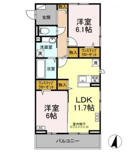 ローレルハイム【3階】の間取り