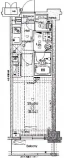 グランド・ガーラ門前仲町【8階】の間取り