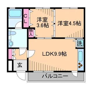 ラハイナコート21【2階】の間取り