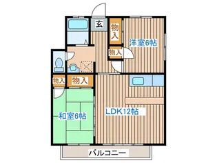 フローラルハイツII【1階】の間取り