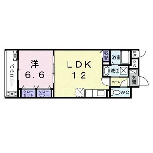 グルックパティオ高円寺【2階】の間取り