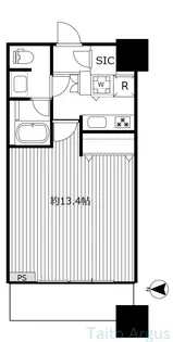 コンシェリア西新宿TOWERS WEST【16階】の間取り