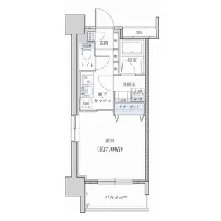 レジデンス東別院スクエアII【4階】の間取り
