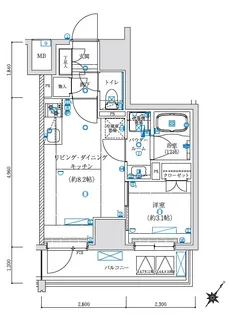 LEXE横濱関内【4階】の間取り