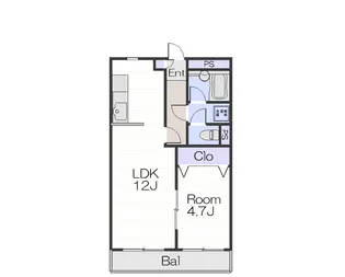 シェルディーミキ【1階】の間取り