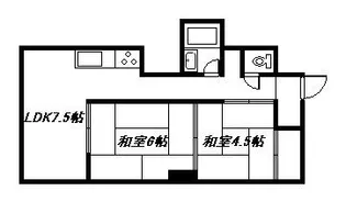 旭川駅前ビル808【8階】の間取り