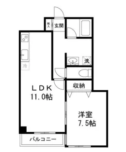 ハイリード・セイフウ【10階】の間取り