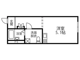 Miisa HOSHIKAWA【2階】の間取り