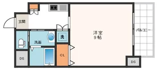 モノトーン難波【8階】の間取り