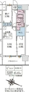 スプランディッド梅田グランノース【3階】の間取り
