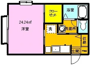 シャーメゾン穴川【1階】の間取り