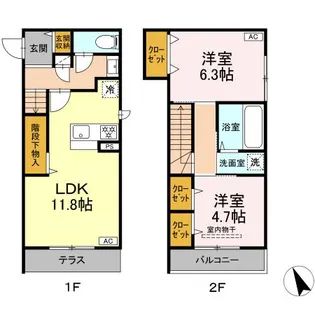 (仮称)ディールーム保土ヶ谷区上星川の間取り