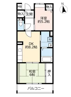 URフレール宝塚御殿山【3階】の間取り