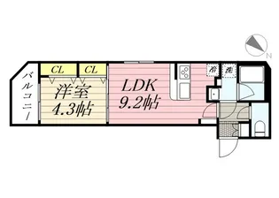 GRANPASEO麻布十番【13階】の間取り