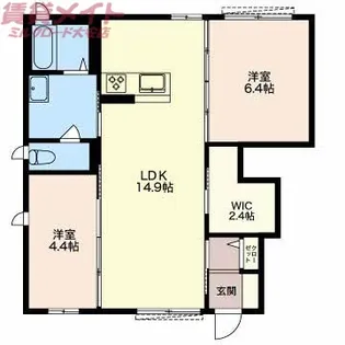 グリーンハウスLatteD棟【1階】の間取り