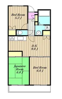 タウンコート湘南【4階】の間取り