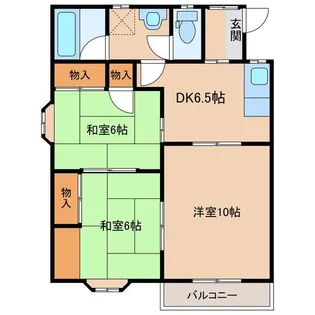 ラーレハイム【1階】の間取り