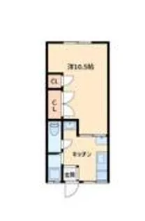 ロイヤル学園前II【1階】の間取り