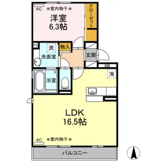 グローリアスIII【1階】の間取り
