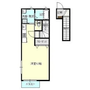 LA VERDE(ラ ヴェルデ)【2階】の間取り