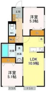 La plata【1階】の間取り