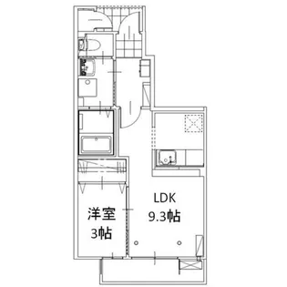 サニーフラット【1階】の間取り