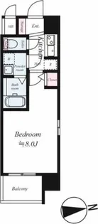 プロシード心斎橋東ヴァンターレ【10階】の間取り