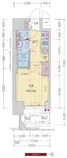 プレサンス東三国駅前グランクラス【6階】の間取り