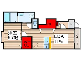 Spica【1階】の間取り