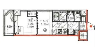 ハーモニーレジデンス高田馬場の間取り