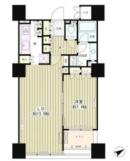 エンブレムコート明石町【16階】の間取り