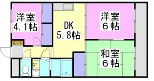 旭グリーンハイツ【2階】の間取り