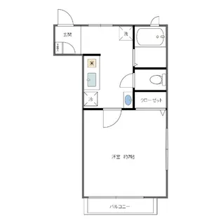 クレセントナカイ【2階】の間取り