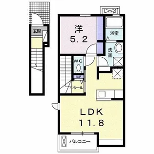 ルアンボニート【2階】の間取り