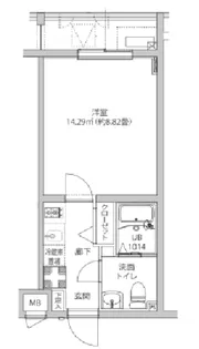 LUMEED飯田橋【2階】の間取り