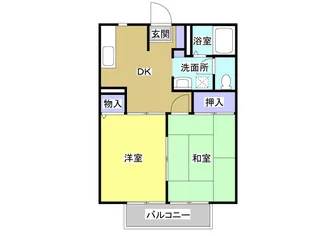 ルミエール宮の西【2階】の間取り