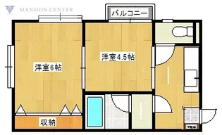 クレセントイグレックII【1階】の間取り