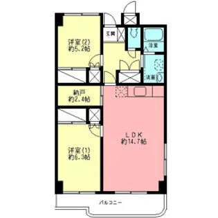 ケイエムビル【3階】の間取り