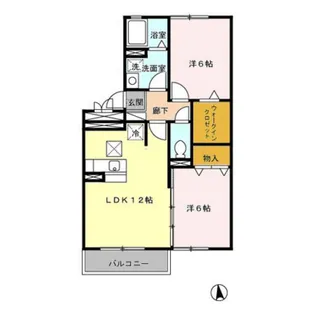 メゾン・ド・けやき【2階】の間取り