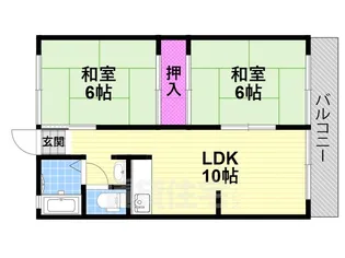 グリーンハイツイナダ【2階】の間取り