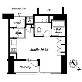 プレミアブラン代々木公園【1階】の間取り