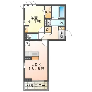 グランドネーフル東日野III【2階】の間取り