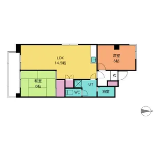 第2栄和マンション【1階】の間取り