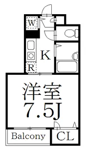 エス・フラッツ【1階】の間取り